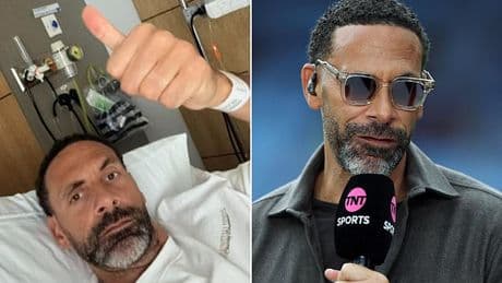 Rio Ferdinand in hospital and will MISS covering Arsenal's clash with PSG - as he shares update with fans from his treatment bed