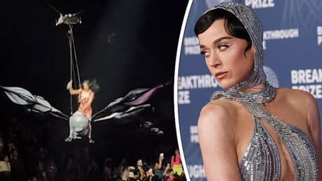Schokkend moment: zangeres Katy Perry krijgt schrik van haar leven