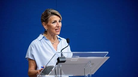 Yolanda Díaz afirma que trabaja para que el indulto a 'Las seis de La Suiza' llegue cuanto antes