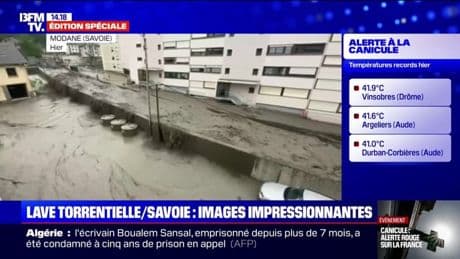 "Des jours et des jours pour nettoyer": les images impressionnantes après d'importants orages en Savoie