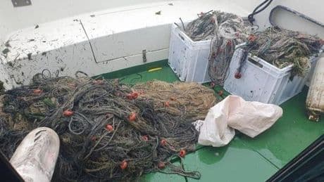 Nuevo golpe a la pesca furtiva: Se incautan otros 400 metros de redes ilegales en el Parque Natural de las Marismas de Santoña