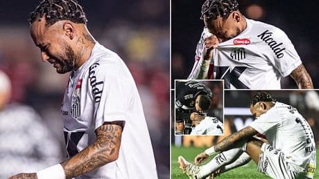 Neymar left in floods of tears after former Liverpool star scores twice to inflict biggest defeat of his career as Brazilian icon admits: 'I'm ashamed'