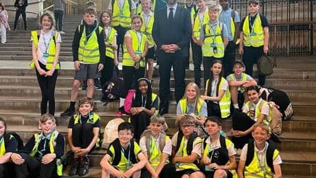 Senior pupils from primary school in West Lothian visit UK Parliament