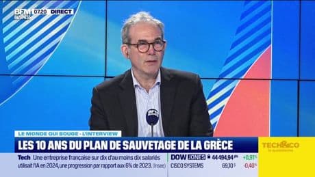 Le monde qui bouge - L'Interview : Les 10 ans du plan de sauvetage de la Grèce - 02/07