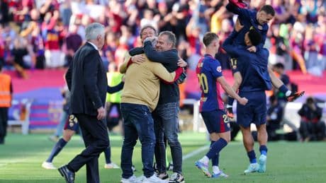 Flick, tras la victoria ante el Madrid en el clásico: "Todavía no nos sentimos campeones"