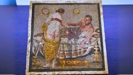 80 yıl önce çalınan 2 bin yıllık mozaik yeniden Pompeii'de