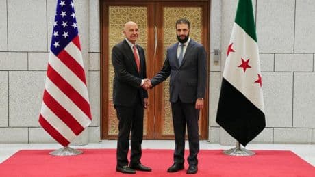 In Damascus, US envoy inks $7 billion energy deal, calls for Israel-Syria peace pact
