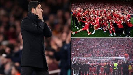 Arsenal boss Mikel Arteta admits losing the Premier League title to Liverpool hurt 'in my tummy'