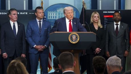 Trump toma el control del &quot;santuario de criminales&quot; en que se ha convertido Washington D.C.