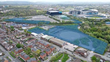 Incredible plans for new town revealed with its own LIDO and 1km-long ‘play link’ set to transform ’empty’ corner of UK