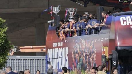 Las mejores imágenes de la Rúa de los Campeones