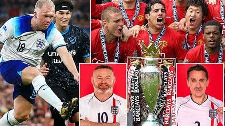 Man United legends to make Soccer Aid history - with Wayne Rooney, Paul Scholes and Co among a record-breaking number of former Red Devils stars featuring in celebrity showpiece