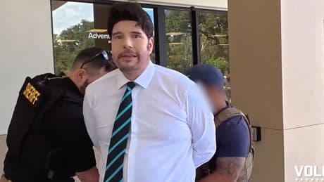 Moment fake nurse is arrested after police lure him to job interview