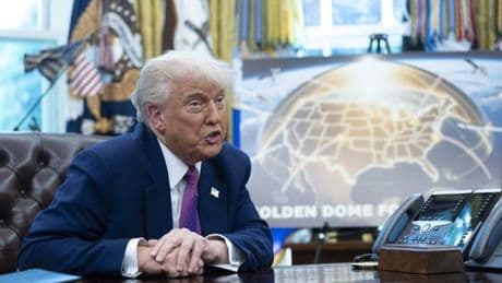 Trump escoge un plan para sustentar el escudo espacial de defensa cúpula dorada