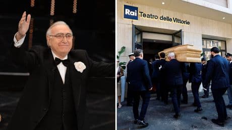 Pippo Baudo, alla camera ardente tanti vip e una folla di gente comune