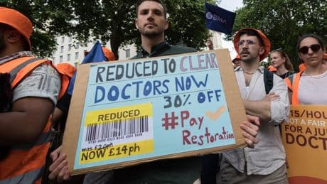Militant doctors’ union tells activists to hold pizza nights to drum up strike support