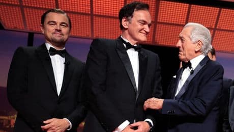 JR dévoile une photo complice de De Niro, Tarantino et DiCaprio à Cannes