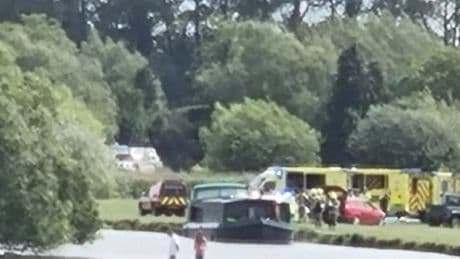 Boat on River Thames ‘explodes’ with nine injured ‘including baby’ and taken to hospital after fire