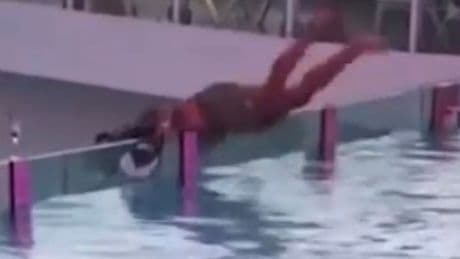 Horror moment Royal Caribbean cruise ship passenger topples over edge of pool