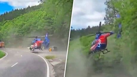 Reddingshelikopter crasht vlak na stijging