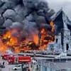 Moment Tomorrowland stage goes up in flames and is destroyed by inferno just days before festival is set to start