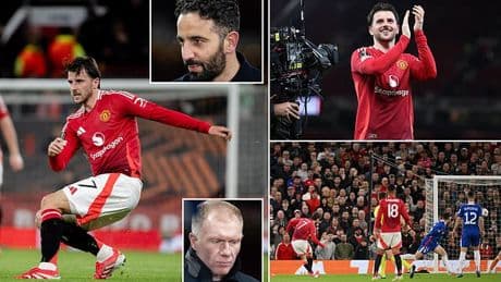 'This is Chelsea Mason': Mount hailed by TNT pundits after his superb late double booked Man United's Europa League final spot - as Paul Scholes insists he 'looks perfect' for Ruben Amorim's system