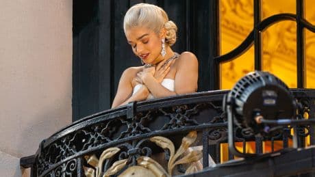 Rachel Zegler faces backlash for performing musical’s hit scene on outside balcony — as paying fans inside watch on live stream