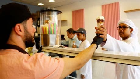 Popular Gaza ice cream parlour stirs nostalgia with new branch outside of Palestine