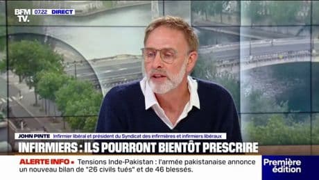 La réforme du métier d'infirmier va permettre de "reconnaître la consultation infirmière", se réjouit John Pinte (syndicat des infirmiers libéraux)