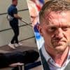 Extreemrechtse Britse activist Tommy Robinson “land uit gevlucht” nadat hij gefilmd werd naast bewusteloze man