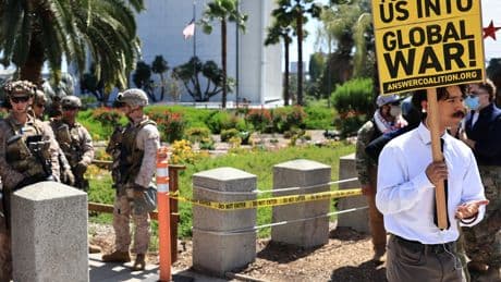 Small Protests Against the U.S. Attack in Iran Sprouted Up Over the Weekend