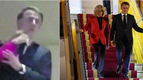 Macron, Brigitte e il giallo dello schiaffo sull?aereo. L?Eliseo prima cerca di smentire e poi minimizza: «Era solamente uno scherzo»