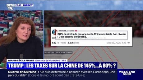 Droits de douane de Trump sur la Chine: "Le commerce entre les deux pays a énormément baissé", observe Marie-Cécile Naves, directrice de recherche à l'IRIS