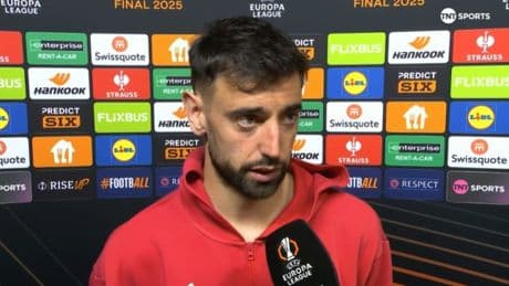 Bruno Fernandes suggests he could leave Manchester United after Europa League final defeat