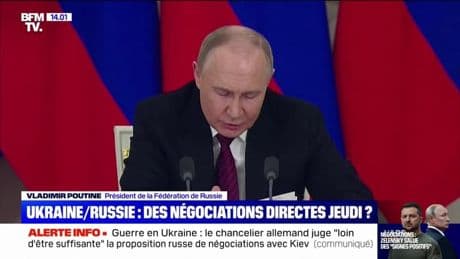 Guerre en Ukraine: Vladimir Poutine souhaite reprendre des négociations directes avec Kiev