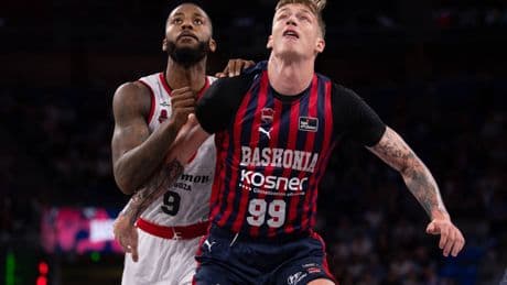 Sedekerskis y Samanic impulsan al Baskonia hacia los 'playoffs' en el debut de San Miguel con el Zaragoza