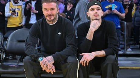 Romeo Beckham's sweet four-word message to dad after he finally gets knighthood