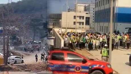 Akkuyu işçilerine jandarmalı, TOMA'lı sert müdahale