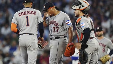 Astros’ Luis Garcia exits with elbow discomfort in nightmare two starts after Tommy John rehab