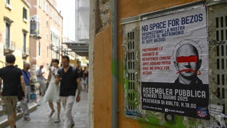 La boda de Bezos en Venecia solivianta a los vecinos