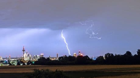 Frankfurt ist die blitzreichste Großstadt