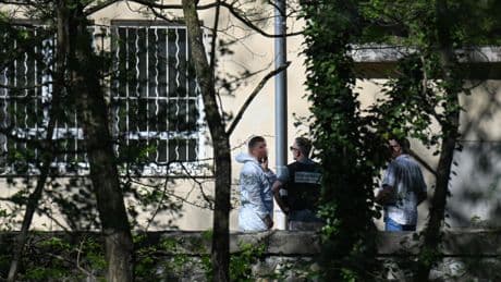 French police hunt suspected killer of Muslim worshipper inside mosque