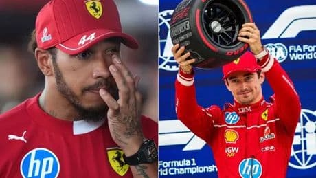 Ferrari delight and despair as Charles Leclerc shocks and Lewis Hamilton suffers