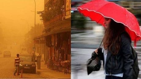 Yaz havasına mola! Meteoroloji'den toz taşınımı ve yağış uyarısı