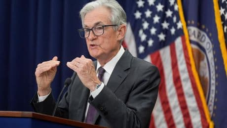 Stocks up as Powell leaves door ajar for rate cut