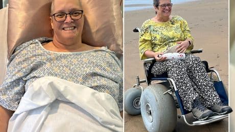 I’m wheelchair-bound at 54 after my cancer symptoms were blamed on gardening – I had tingly toes