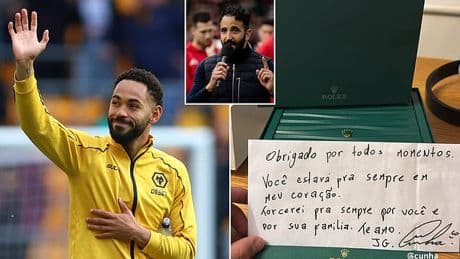 Man United-bound Matheus Cunha calls time on his Wolves career by gifting two of his team-mates Rolex watches as he prepares for medical