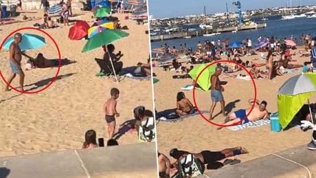 Cumhurbaşkanının halk plajından denize girdiğini görenler şaşırdı