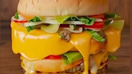 ¿Ves la cara de Pedro Sánchez en esta hamburguesa? La imagen viral que está desconcertando a todos