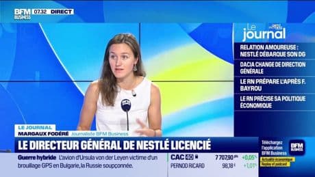 Le directeur général de Nestlé licencié